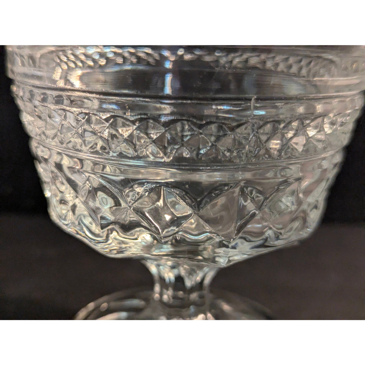Anchor Hocking Wexford Clear Glass Footed Sherbet Dessert Dish
