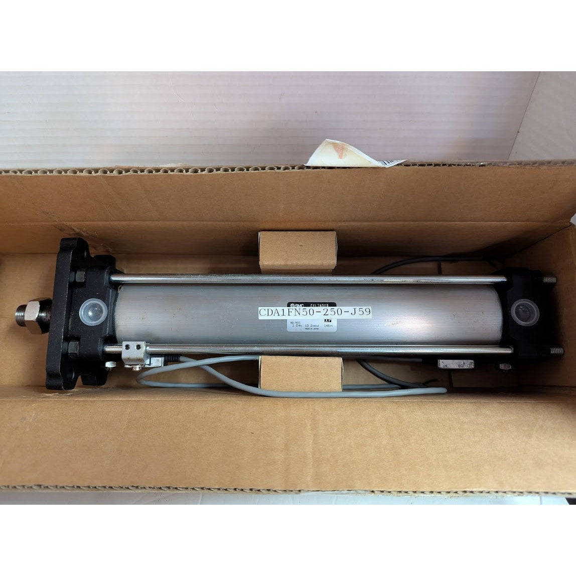 New SMC Pneumatic Cylinder CDA1FN50-250-J59 Max Pressure 1.0 145 psi 10.2 kgf/cm