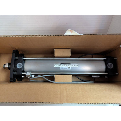 New SMC Pneumatic Cylinder CDA1FN50-250-J59 Max Pressure 1.0 145 psi 10.2 kgf/cm