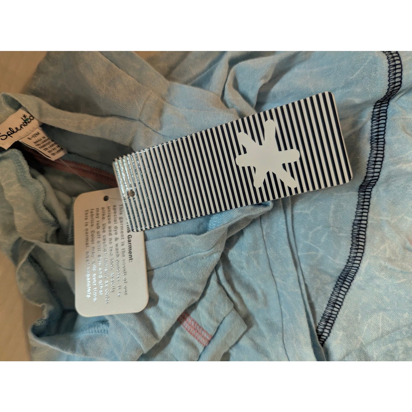 Splendid Baby Girls Blue Striped Ruffle Tiered Dress 2-Pack Size 6-12 Months NWT