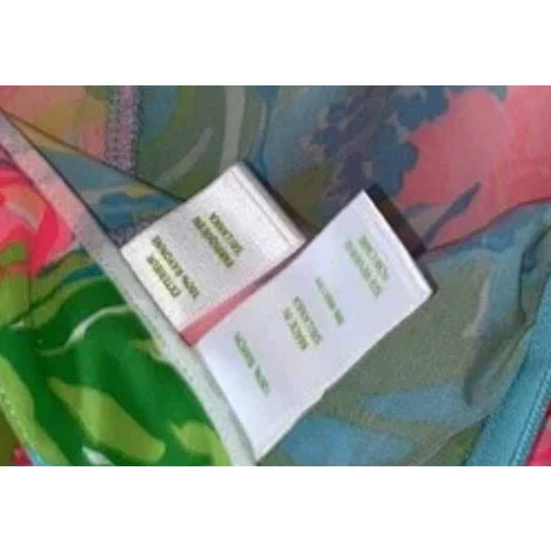 Lilly Pulitzer Size 4 Pink Green Blue shorts Pockets Side Zip Rayon Lightweight