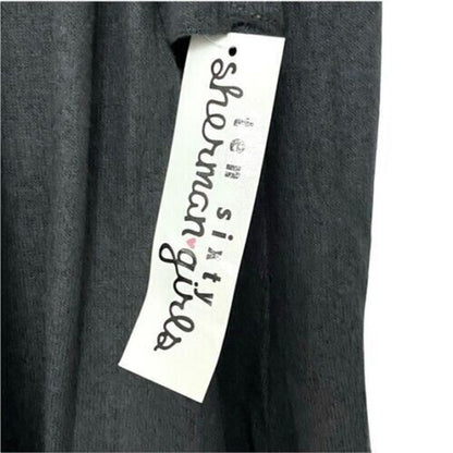 Ten Sixty Sherman Girls Long Sleeve Mock Neck Dress Size Large Dark Grey NWT
