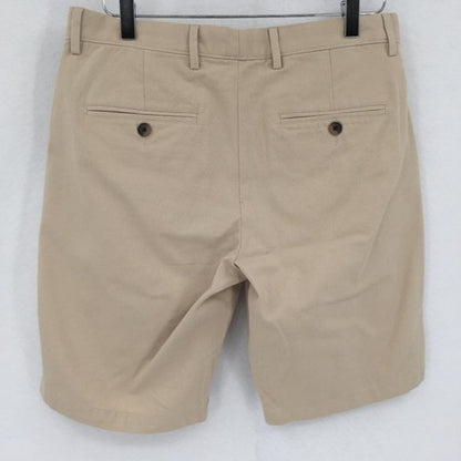 Slate & Stone Khaki Shorts Tab Front Woven 100% Cotton Men's 32 NEW