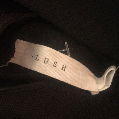 Lush Wide Leg Key Hole Jumpsuit Halter Black Size Small