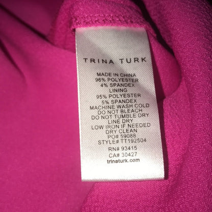Trina Turk Pink Honor Keyhole Cutout Sheath Dress Size 2