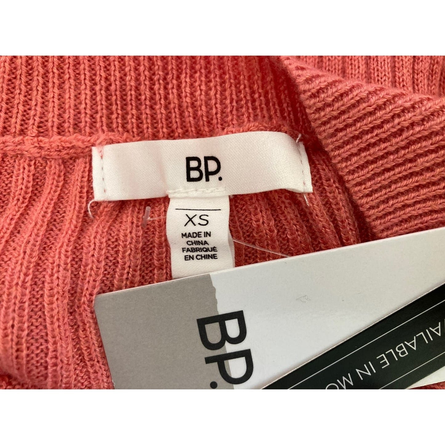 BP. Soft Pointelle Ribbed Pullover Sweater Sz XS/Extra Small in Coral Rose NWT