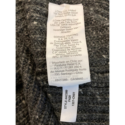 Madewell Pullover Rib Knit Wool Blend Dress Size Large in Flecked Charcoal NWT