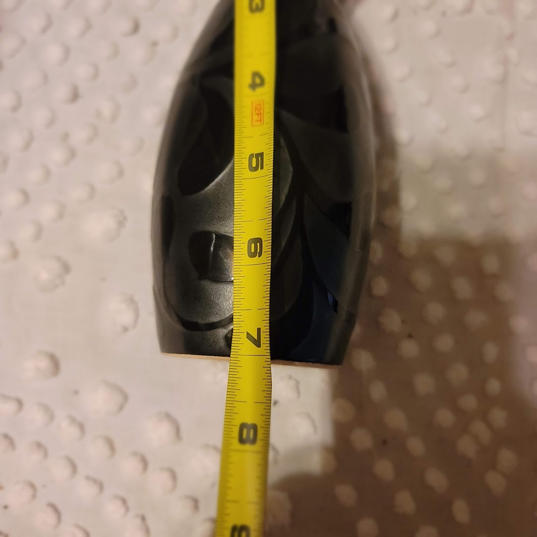 Vintage Vase Ceramic Ebony two tone black on black Matte and High Gloss