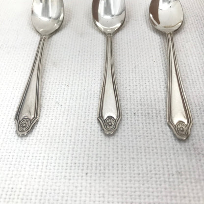 Oneida Stainless Flatware WHITTIER Slotted Serving Spoons Set of Three