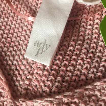 Ady P Marled Dolman Sleeve Rose Pink Sweater Size M