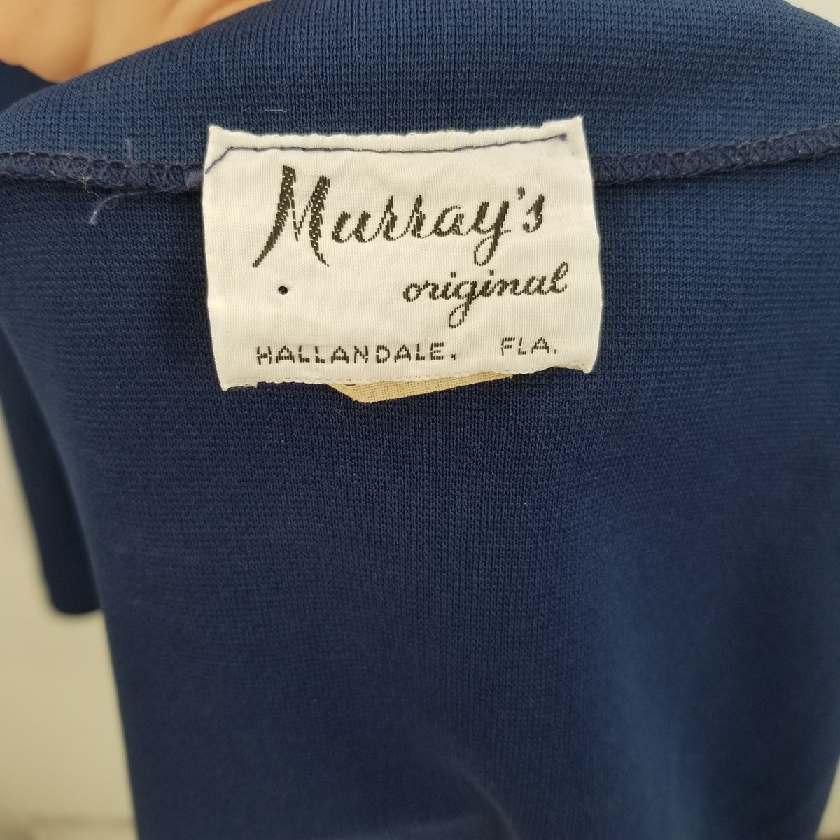 Murray's Originals Hallandale Fla 2 Pc Vintage Skirt Vest Set Blue SMALL Cowgirl