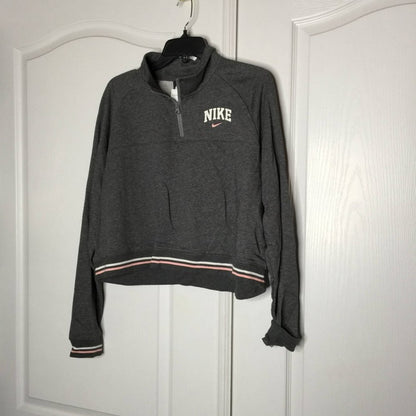 Nike Varsity Fleece Crop Pullover Sweatshirt Size XLarge
