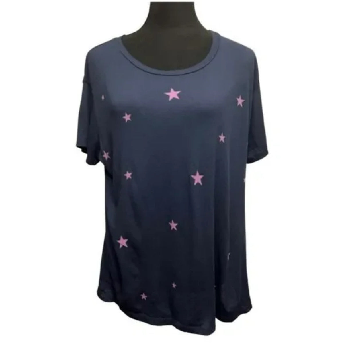 Sundry NEW Navy Blue Star Toss T Shirt Size 1 Small Top Cotton Blouse Casual