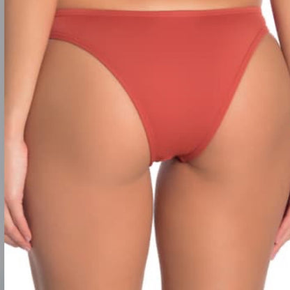 The Bikini Lab Solid French Bikini Bottoms Size XLarge