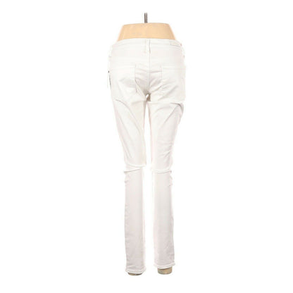NWT Articles of Society Skinny Leg Cut Jeans Mid Rise Solid White Size 28 Waist