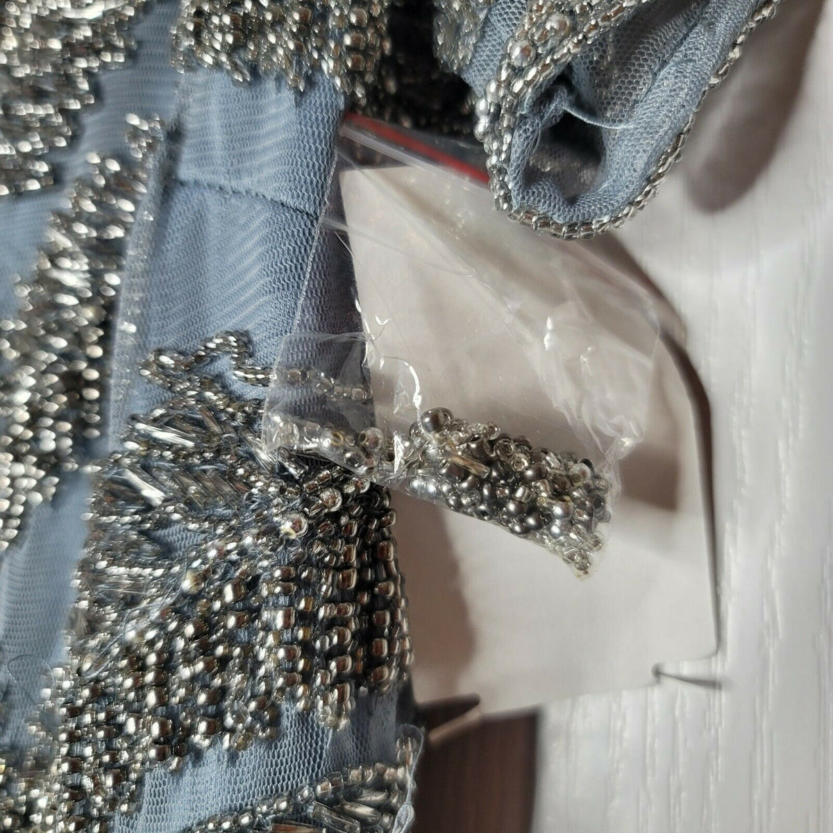 Pisarro Nights Mother of the Bride Dress Details Short Sleeve Back Zip Size 6