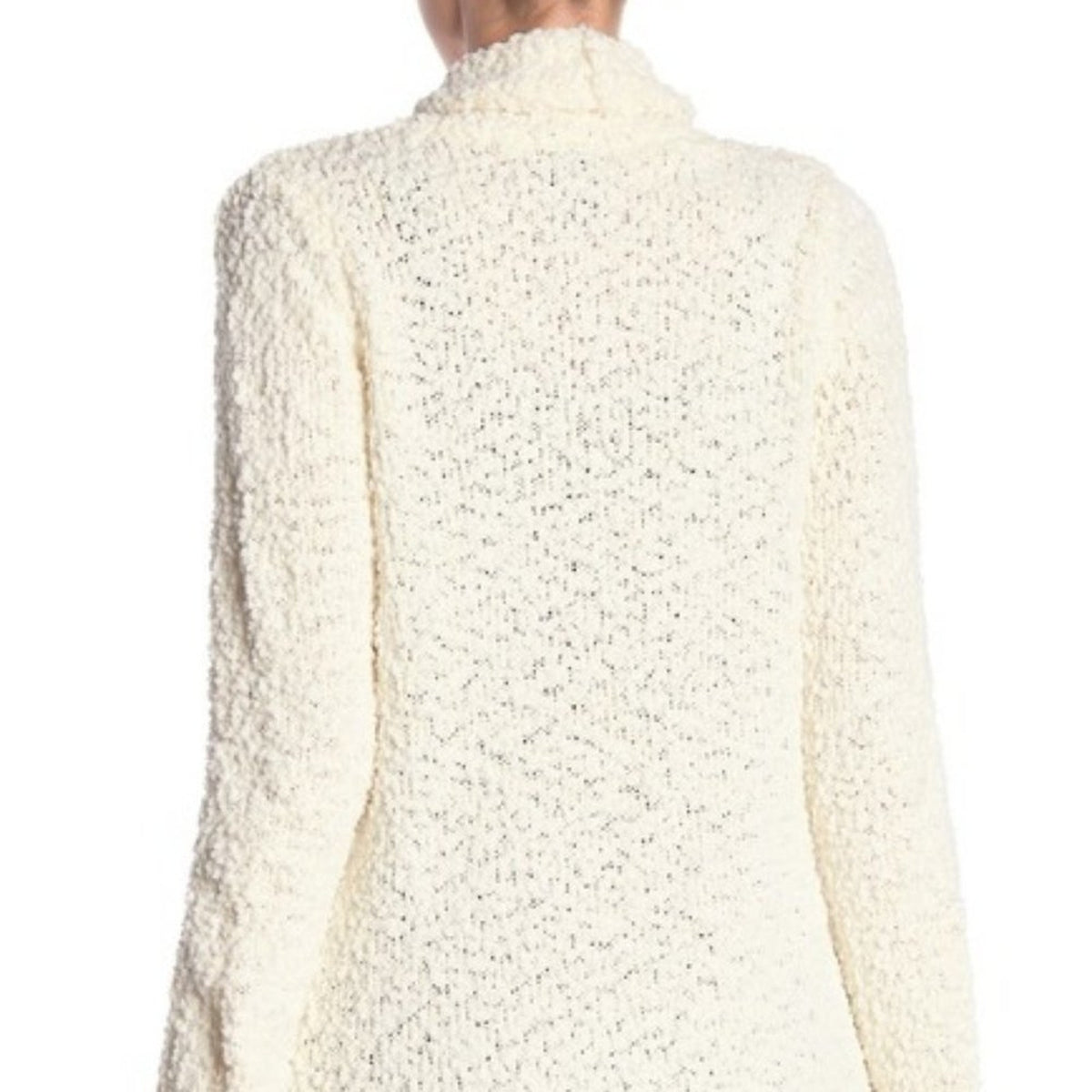 Bobeau Boucle Popcorn Draped Button Cardigan Pockets Loose fitting MEDIUM NEW