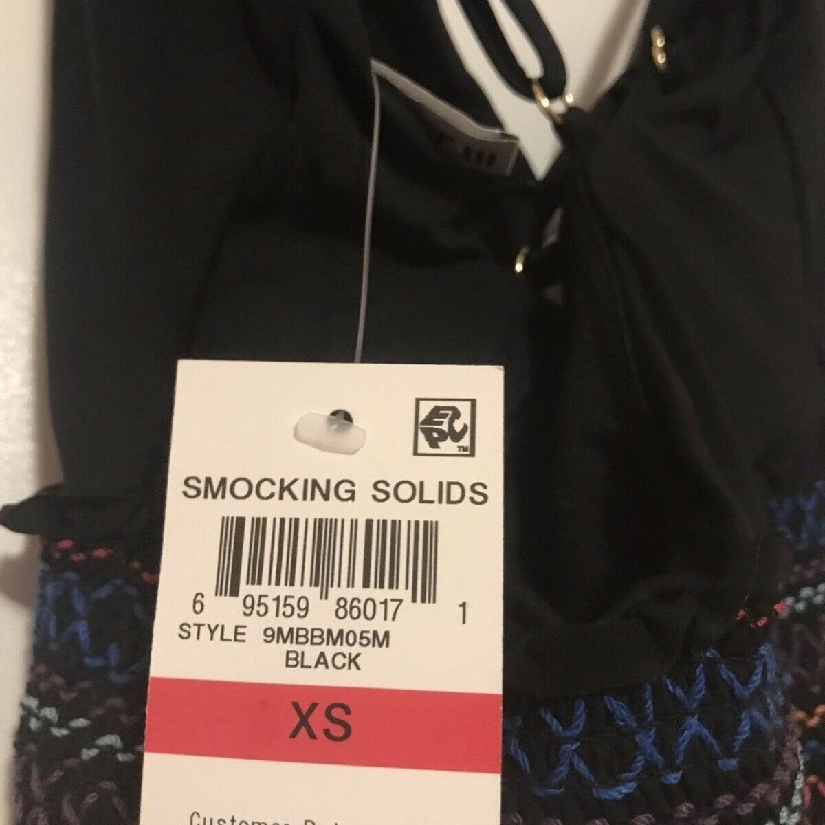 Smocking Solids Embroidered One-Piece Swimsuit NEW Size XSmall