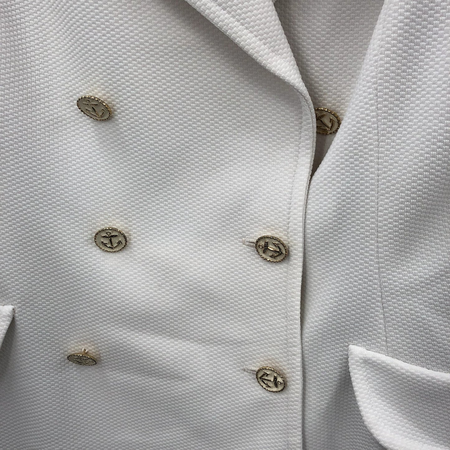 Act III Vintage White Polyester 3Piece Suit Pants Jacket Vest Combo Med/Large