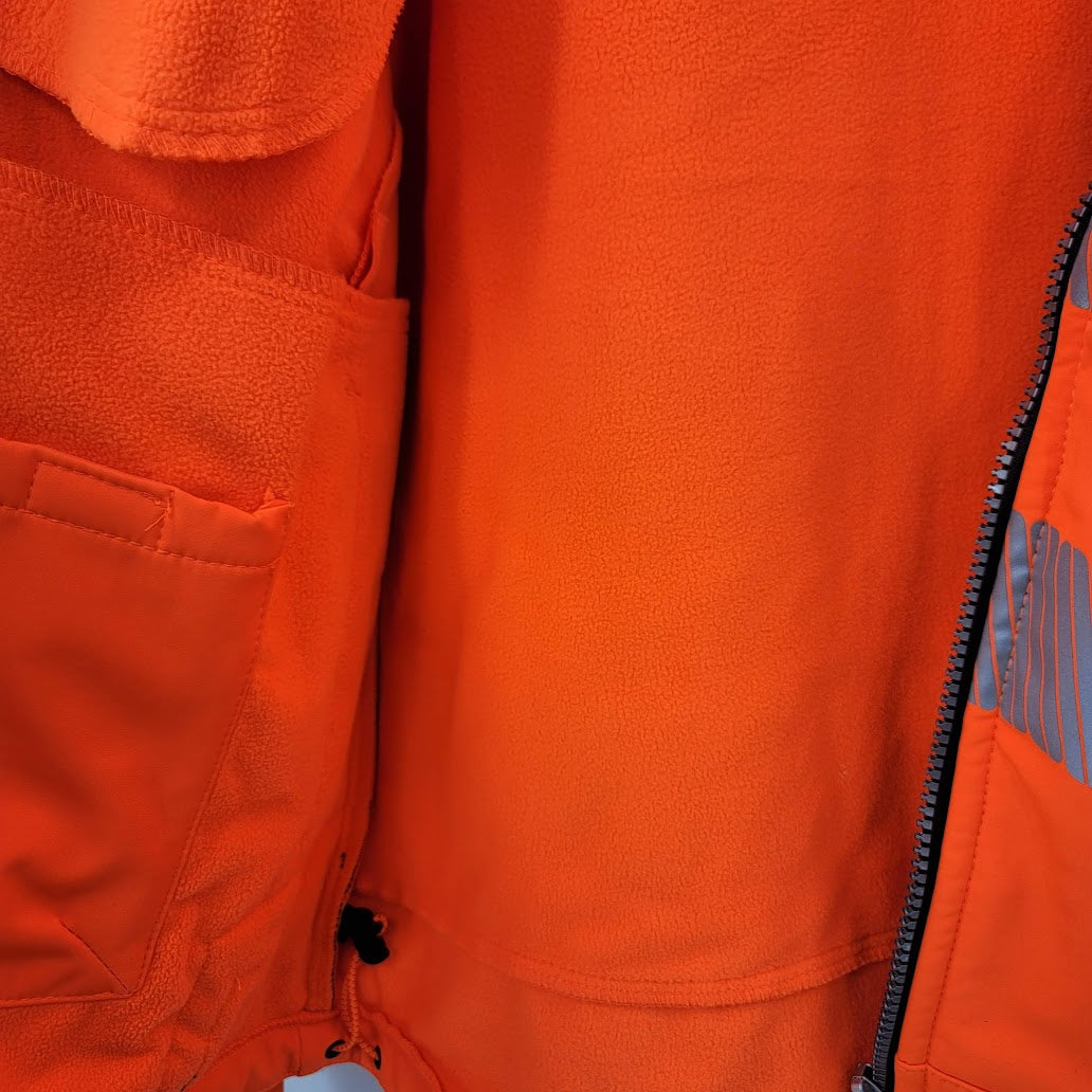 Portwest Large Orange Neon Safety Jacket coat Hi Visiblitity