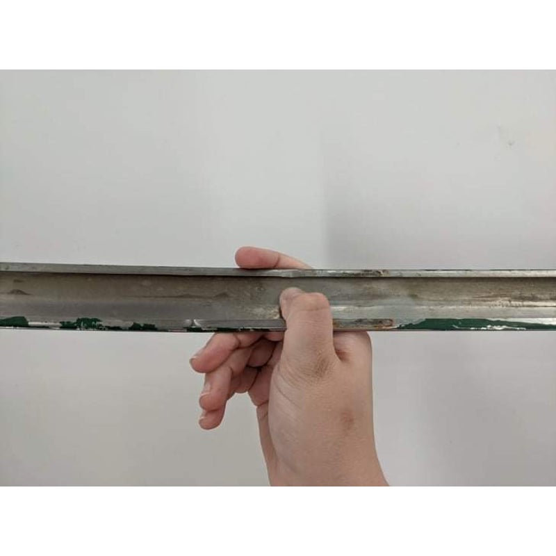 Antique Ford 1952 Truck Logo Molding 39" Trim Piece Metal Silver Vintage OEM