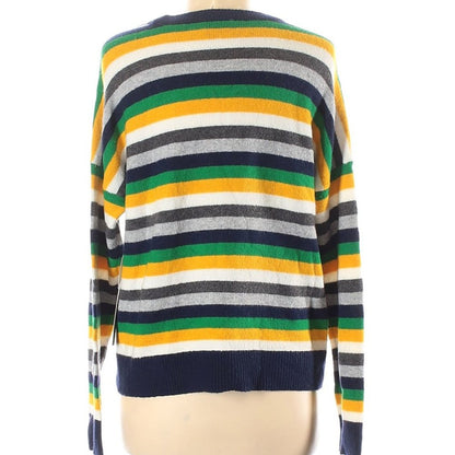 Court & Rowe Long sleeve Pullover Sweater Size Medium Multicolor Striped NEW
