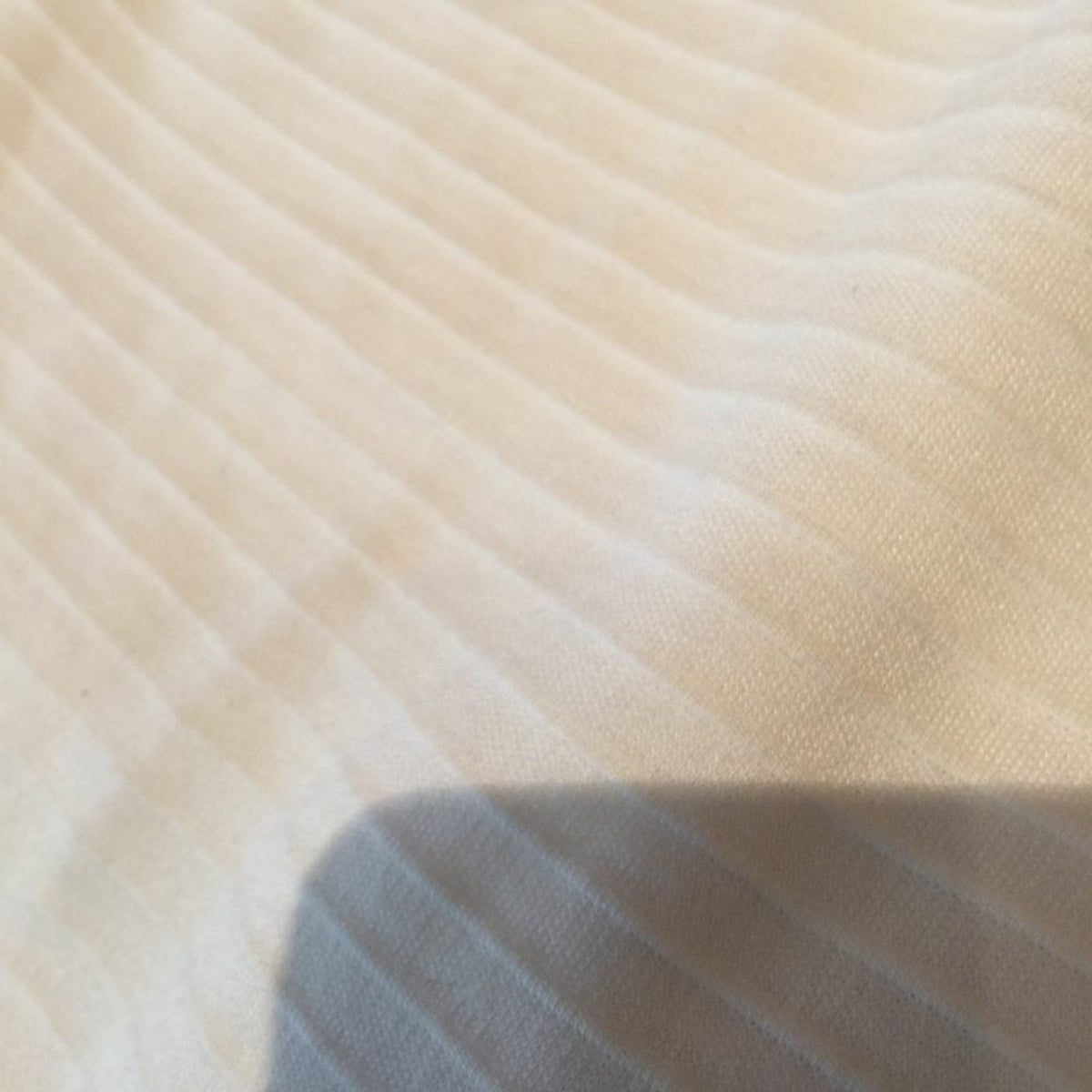 One Clothing White Summer Dress SMALL Back Zip Scoop Neck Striped Ivory LIGHT