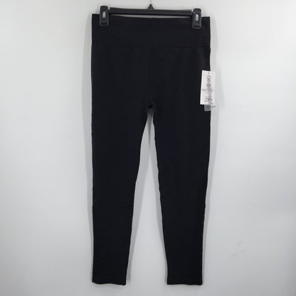 Nine West Active Stretch Crop Leggings Gym Yoga Comfort Black Size L/X-Large