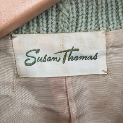 Vintage Susan Thomas 3 Piece Wool Jacket Shirt Skirt Suit Set Size 10