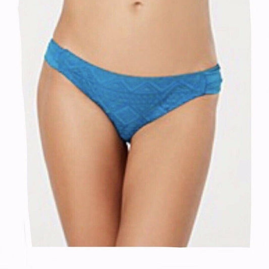 Hula Honey NEW Blue Crochet Bikini Bottoms Size XSmall Swimsuit Swim XS