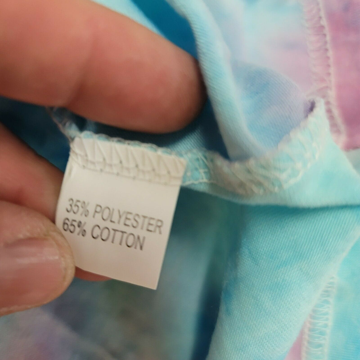 Adele B. Pastel Tie-Dye Long-Sleeve Tee & High Waist Drawstring Shorts Small NEW