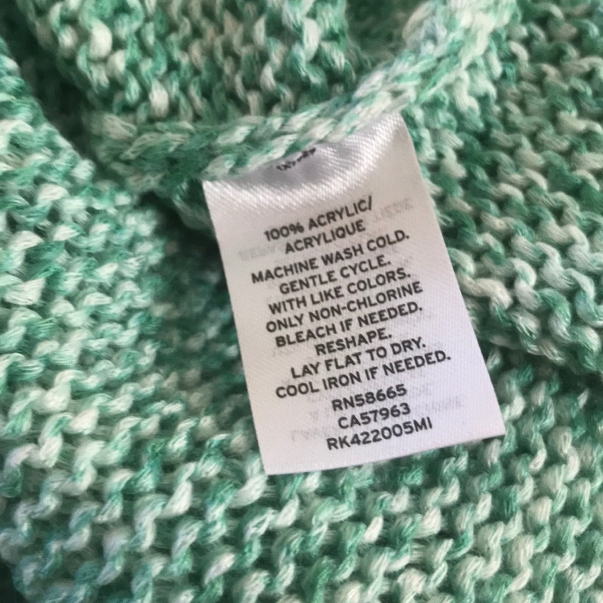 Abound Spring Daze Marled Dolman Sweater Medium Green Layering Cozy