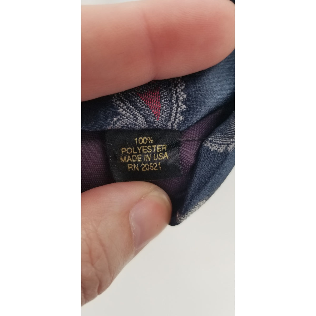 Botany 500 Vintage Navy Blue Paisley Mens Neck Tie 58" 80s 90s work