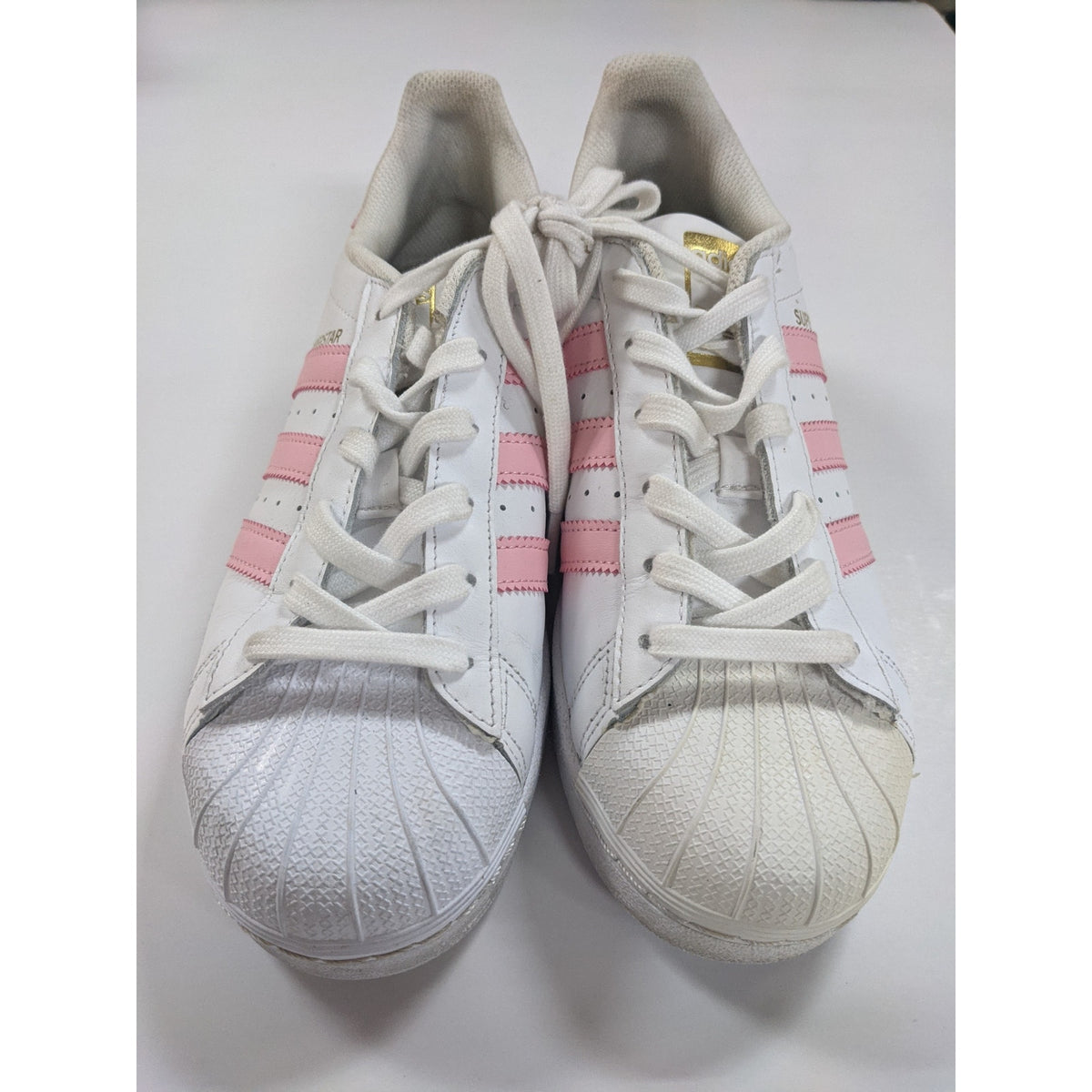 Adidas Originals Pink and white sneakers size US 6.5 trainers PreOwned Kicks