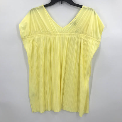 Alfani Plus Size Pleated Sleeveless Blouse Top Adjustable Ruching Shoulders OX