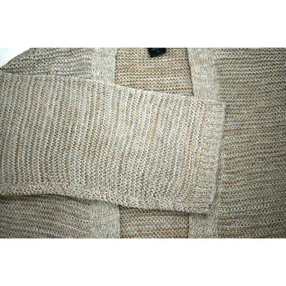 CENY Cardigan Sweater Size Medium Taupe NWT Front Pockets COZY Knit 3/4 Sleeve