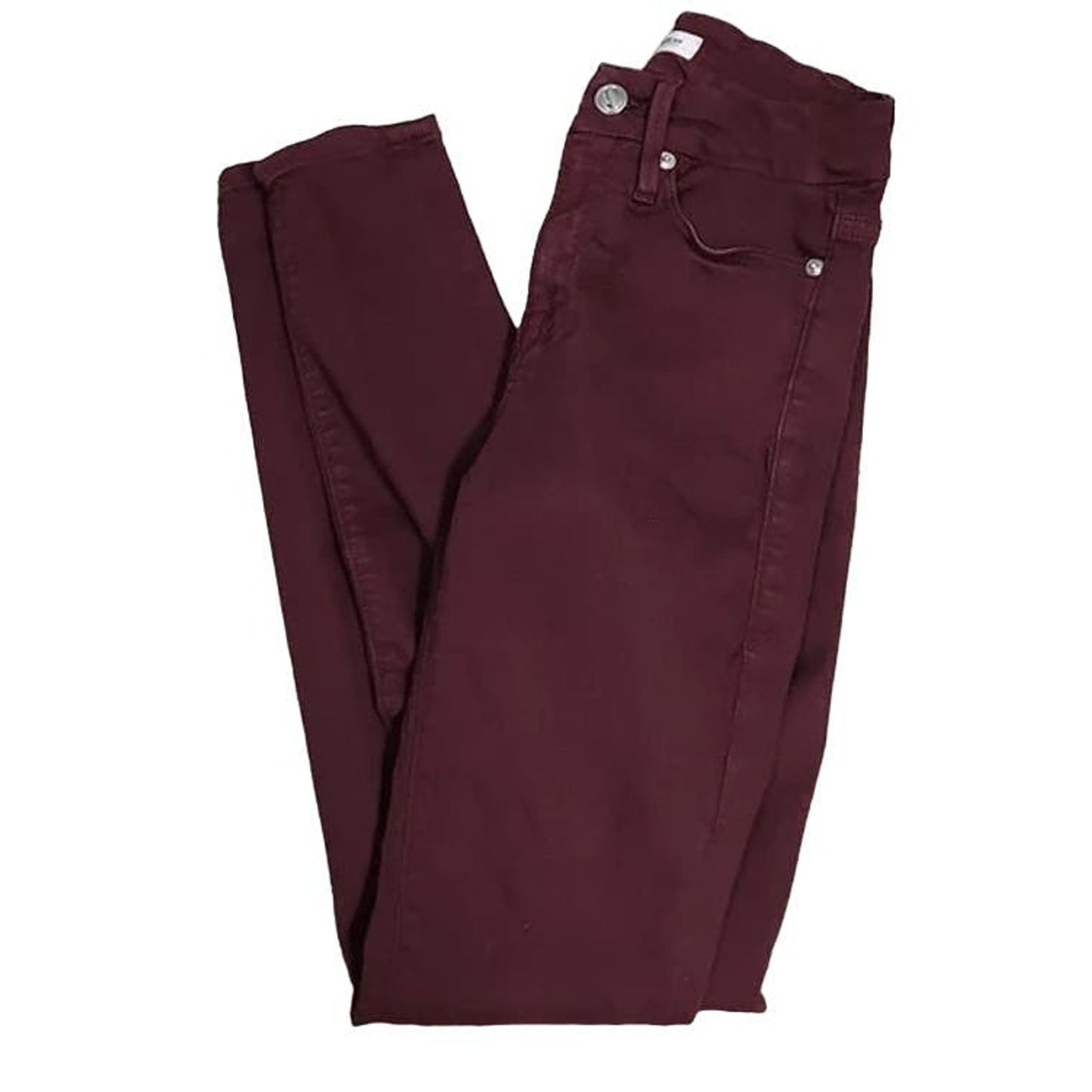 Good American Skinny Sculpting Super Stretch Jeans Sz 6/28 in Burgundy NWT