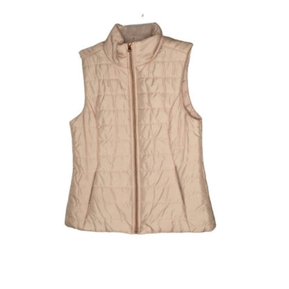 Cambridge Dry Goods Lightweight Quilted Puffer Vest Sleeveless Medium Rose Gold