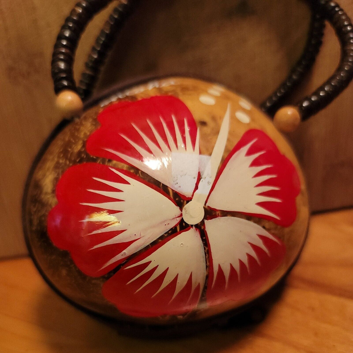 HAWAIIAN Coconut Shell Purse (Handmade) w/ Coconut Zipper Handbag Hawaii