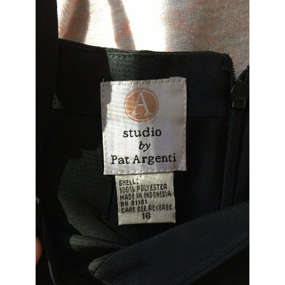 Studio By Pat Argenti Little Black Dress Spark LBD sleeveless