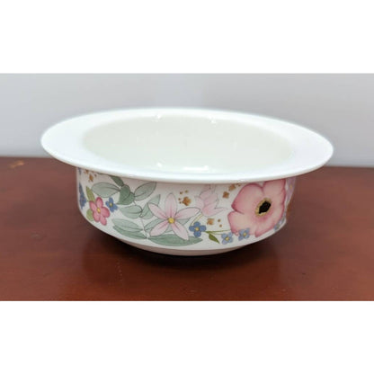 Vintage Flat Cream Soup Bowl Meadow Sweet Bone China by Wedgwood Replacement