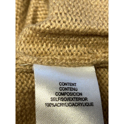 WAYF NWT Camel Tan Puff Long Sleeve Sweater Dress Size Small