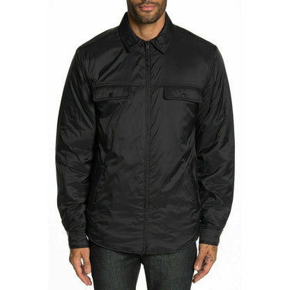 Original Weatherproof Vintage Zip Front Collar Nylon Lined Jacket Black X-Large