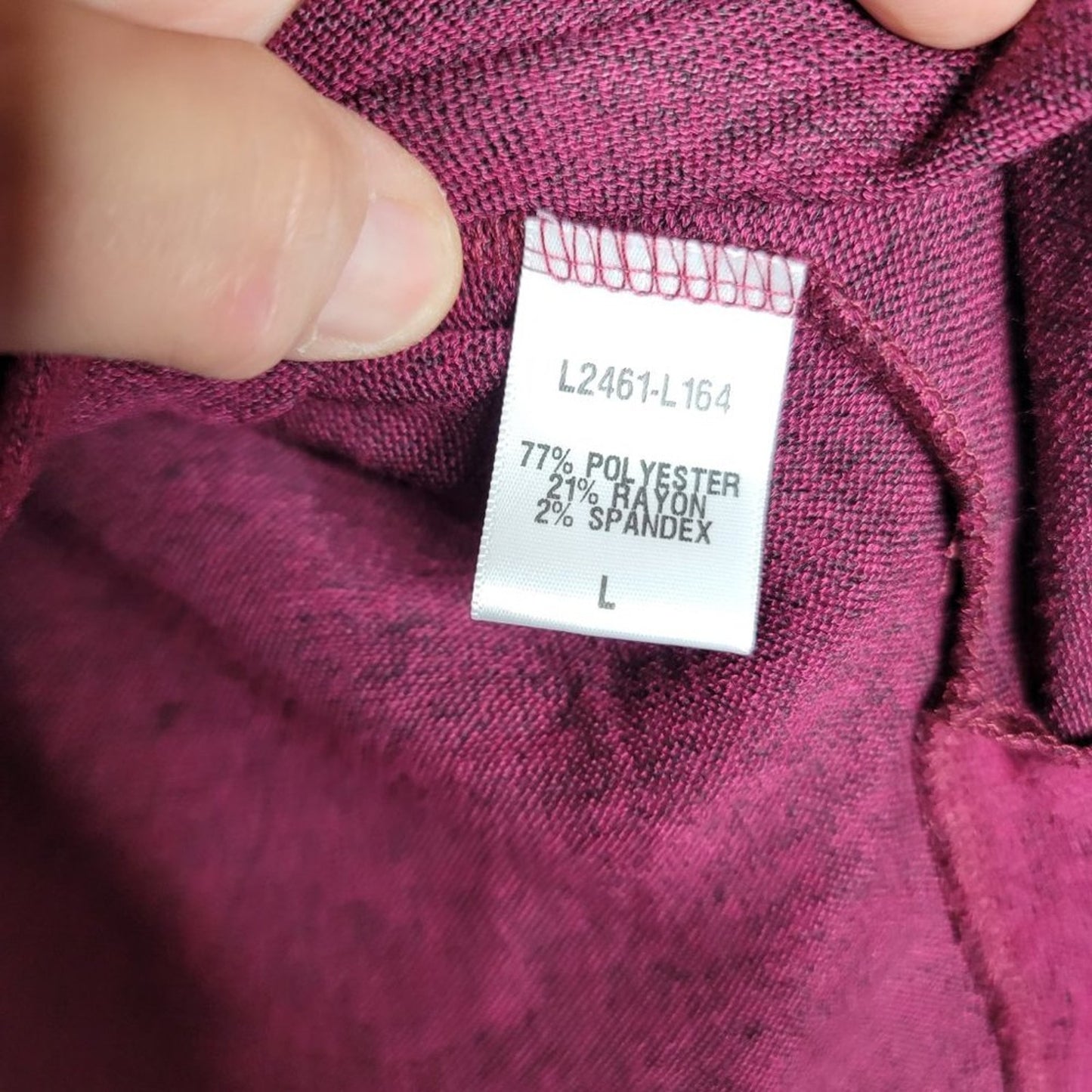 Loveappella NWT Burgundy Sweater Top Long Sleeve Cowl Neck Large
