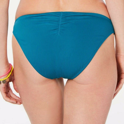 NWT California Waves Juniors Teal Ribbed Hipster Size Small
