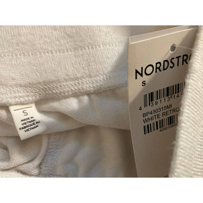 BP. Women's Loungewear Sleep Pants Size Small White Retro Stripe NWT Pockets
