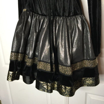 Bloome Velvet Fit Flare Flounce Dress Up formal Size 18.5