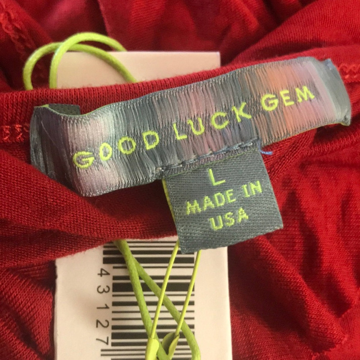Goof Luck Gem NEW Rust Ruffle Front Bodysuit Large