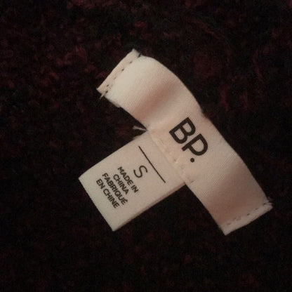 BP. NEW Burgundy Bouclé Open Front Cardigan Size Small