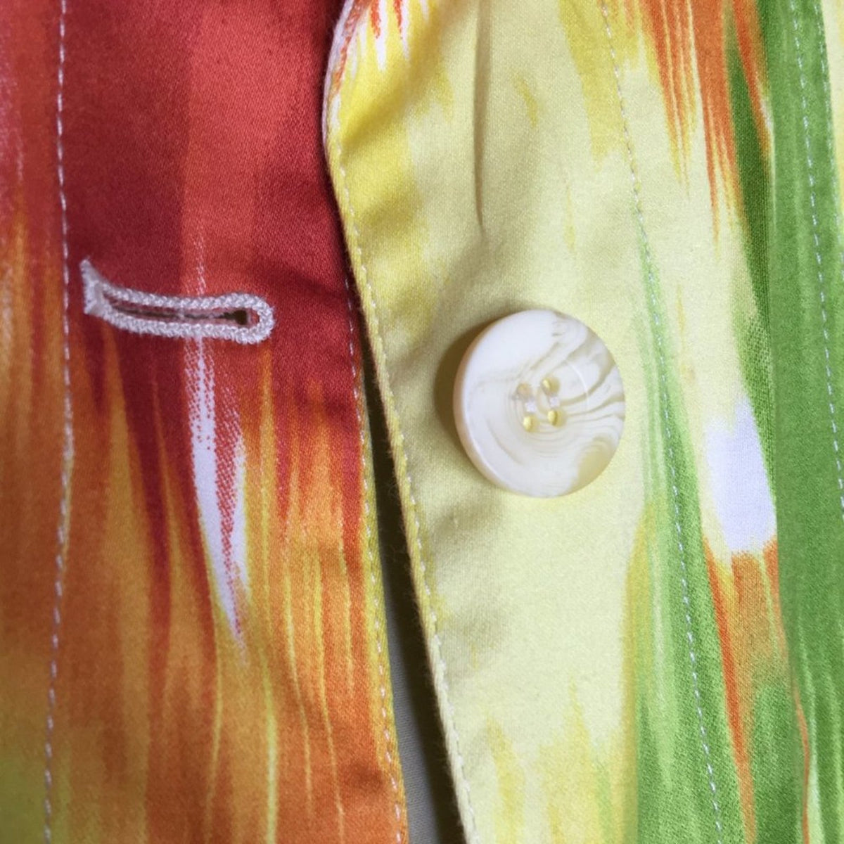 Chico's Button Down Jacket Long Sleeve Flame Print size 0 equal size small in US